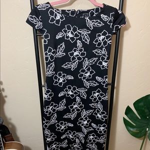 RMLL floral black and white dress